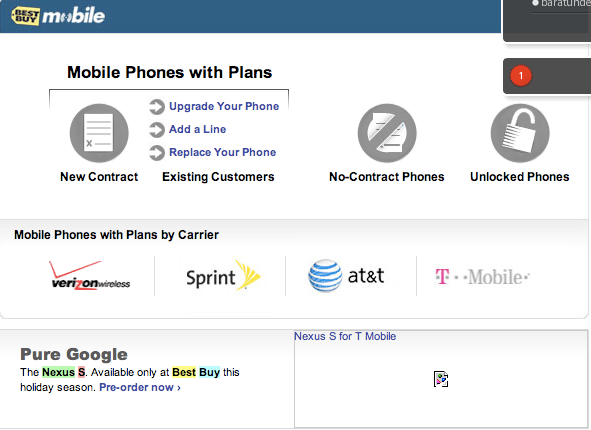Best Buy briefly leaked the Nexus S earlier today but has pulled the image from both its site and Google's cache. 