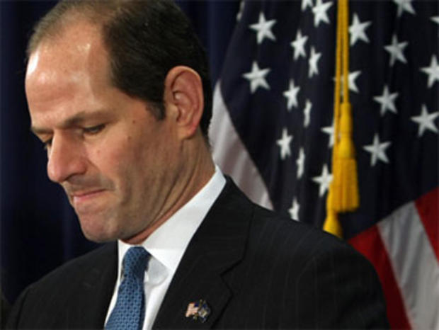 New York Governor Eliot Spitzer addresses the media at his office in New York, on March 12, 2008 to announce that he will resign from office after revelations that he had been a client of a prostitution ring. 