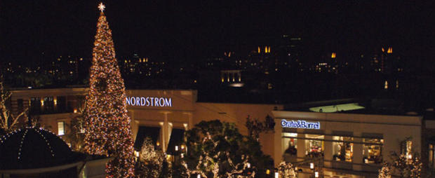 The Grove in Los Angeles at Christmas 