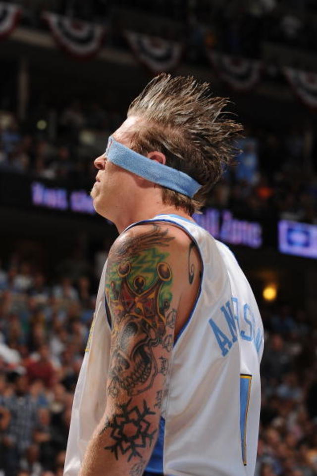 Chris 'Birdman' Andersen looks MASSIVE at NBA Summer League in Las Vegas &  now has head tattoos! 🦅 That's an NBA champion right there! 🏆