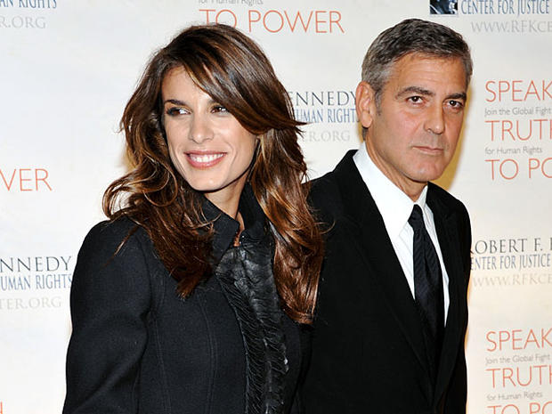 Actor George Clooney and girlfriend Elisabetta Canalis attend the Robert F. Kennedy Center for Justice and Human Rights 2010 Ripple of Hope Awards Dinner at Pier Sixty on Wednesday, Nov. 17, 2010 in New York. (AP Photo/Evan Agostini) 