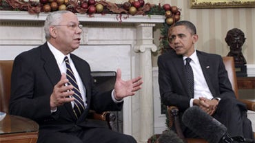 Colin Powell and Barack Obama 