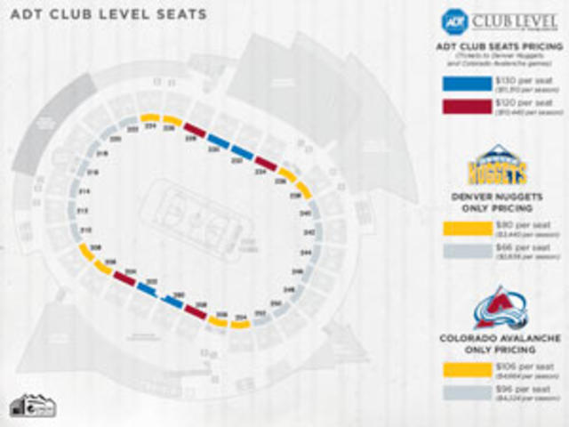 Breakdown Of The Pepsi Center Seating Chart, Colorado Avalanche