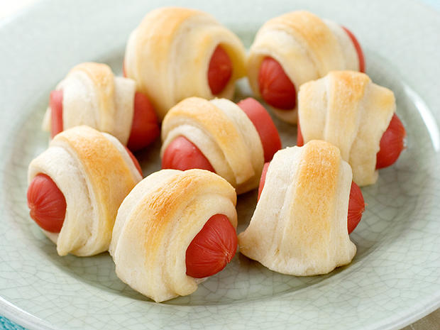 Hungry Girl's pigs in a blanket. 