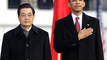 President Obama welcomes President Hu Jintao of China to Washington 