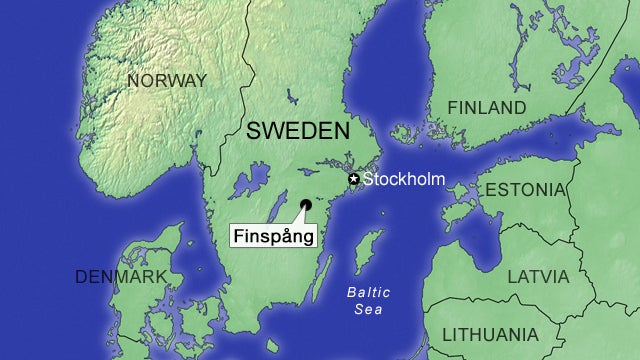 locator map for the town of Finsp 