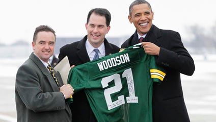 Barack Obama, Wisconsin, Packers 