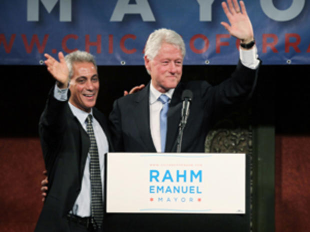 Bill Clinton and Rham Emanuel 