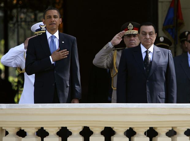 President Obama and President Mubarak  
