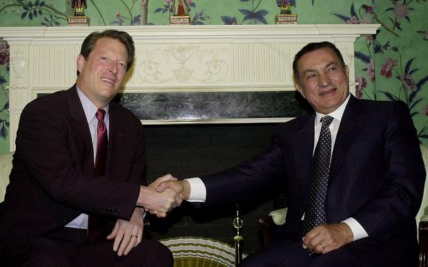 Al Gore and Hosni Mubarak 