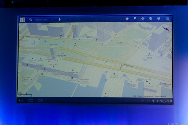 Maps demo on Honeycomb 