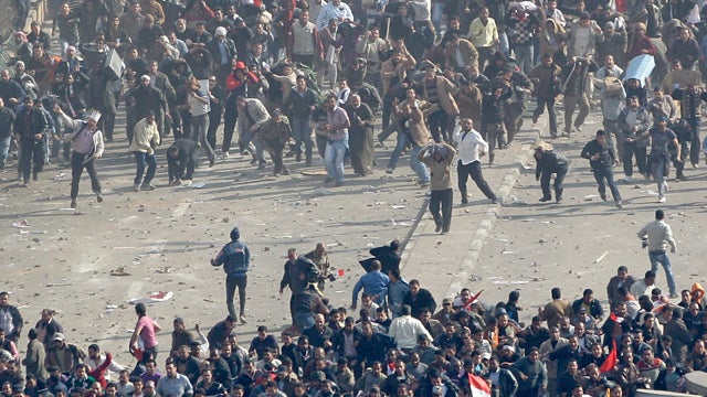 Pro-government demonstrators 