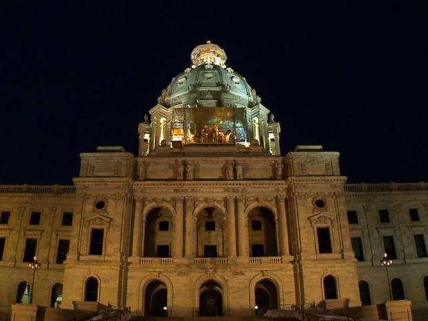 Minnesota State Capitol At Night 