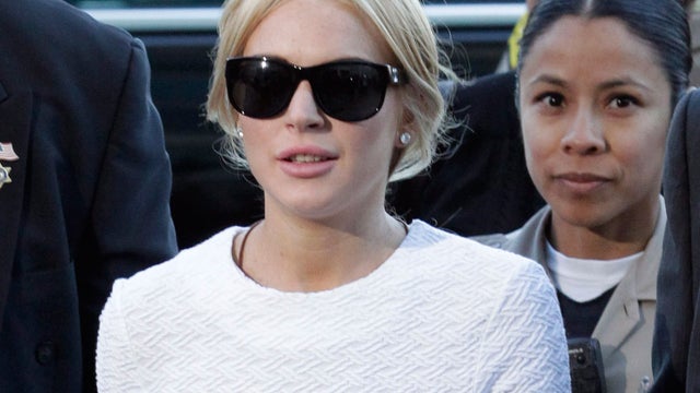 Lindsay Lohan arrives to a Los Angeles courthouse on Feb. 9, 2011. 