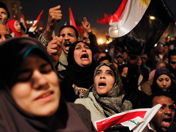 Egyptian women celebrate  