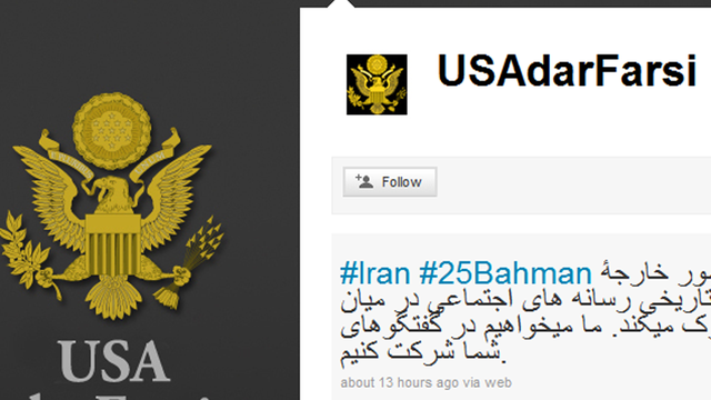 U.S. tweets in Farsi 
