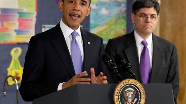 President Obama with Office of Management and Budget Director Jacob Lew 