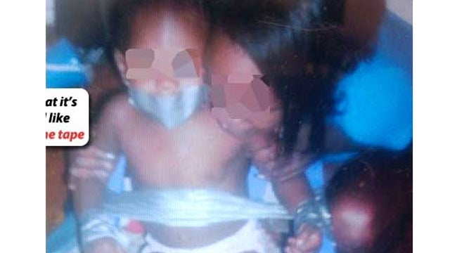 Picture of Duct-Taped Toddler Gets Pa. Mother Caira Ferguson Arrested 