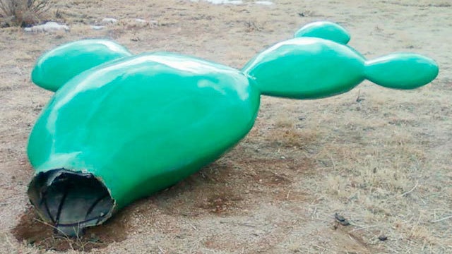 Giant fiberglass cactus not stolen in NM after all! 