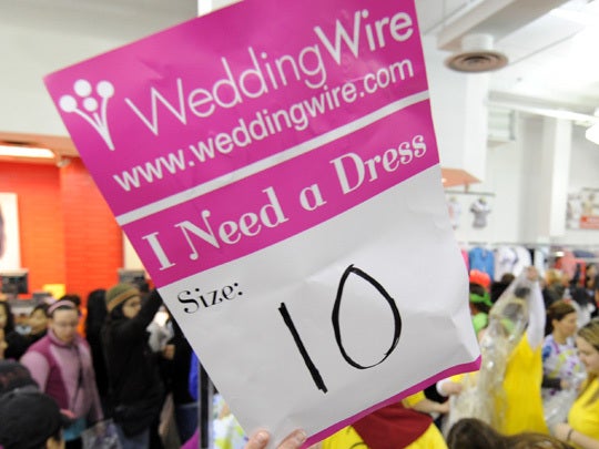 "Running of the Brides" at Filene's Basement