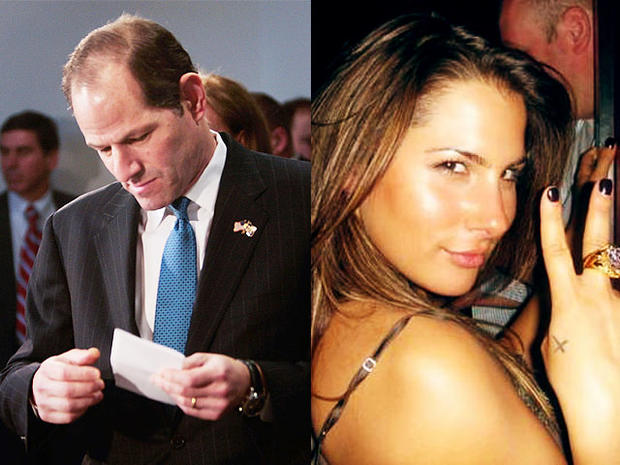 Former New York governor Elliot Spitzer and his alleged escort Ashley Dupre. 