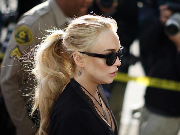  Lindsay Lohan arrives to court 