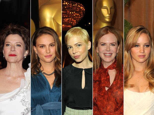 Annette Bening, Natalie Portman, Michelle Williams, Nicole Kidman and Jennifer Lawrence. 