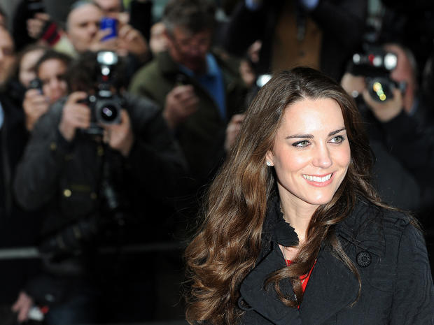 Kate Middleton leaves the New Zealand High Commission in London on Feb. 25, 2011. 