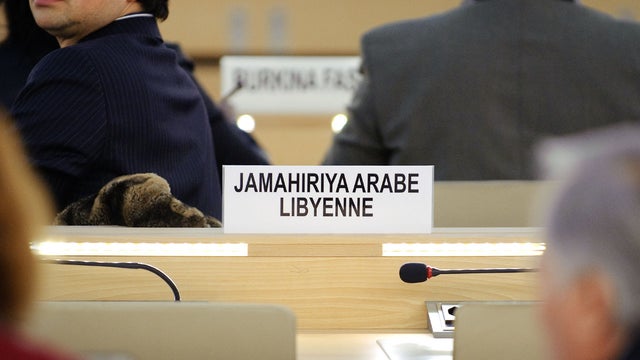Libya's seat at the Human Rights  Council 