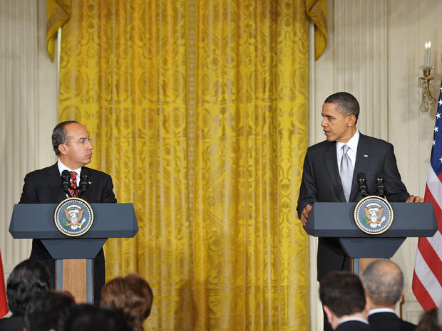 U.S. President Barack Obama and Mexican President Felipe Calderon 