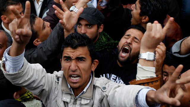 Anti-Libyan Leader Moammar Gadhafi protesters 
