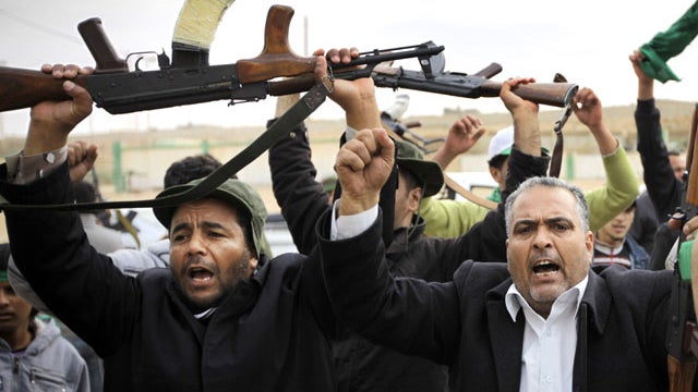 Pro-Qaddafi fighters 