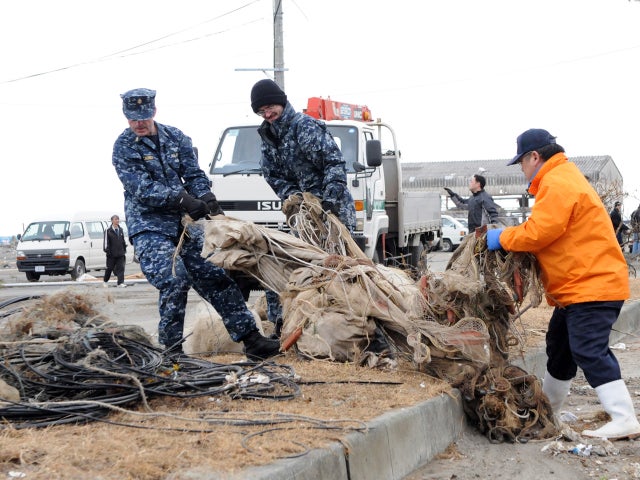 U.S. relief crews in Japan