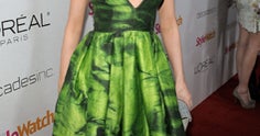 green emerald velvet dress Rose McGowan Autographed Enchanting Emerald 8x10 Photo main image 1