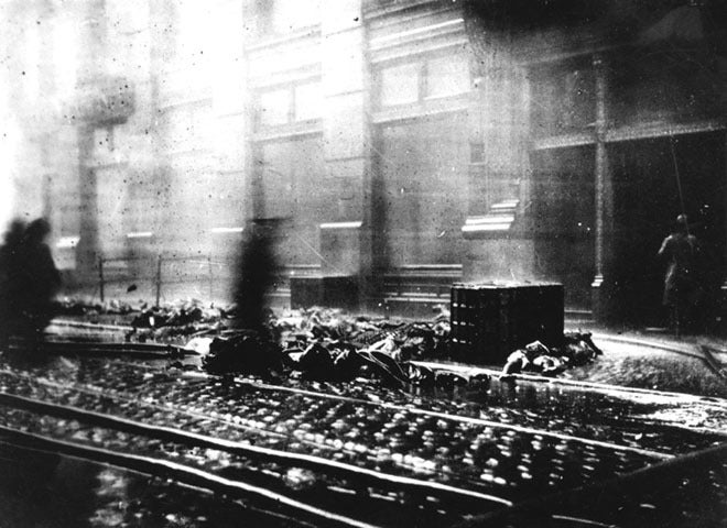 The 1911 Triangle Shirtwaist Factory Fire tragedy