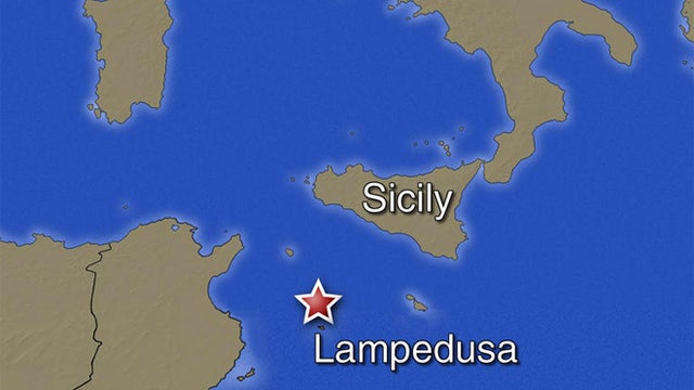 map fo Lampedusa 