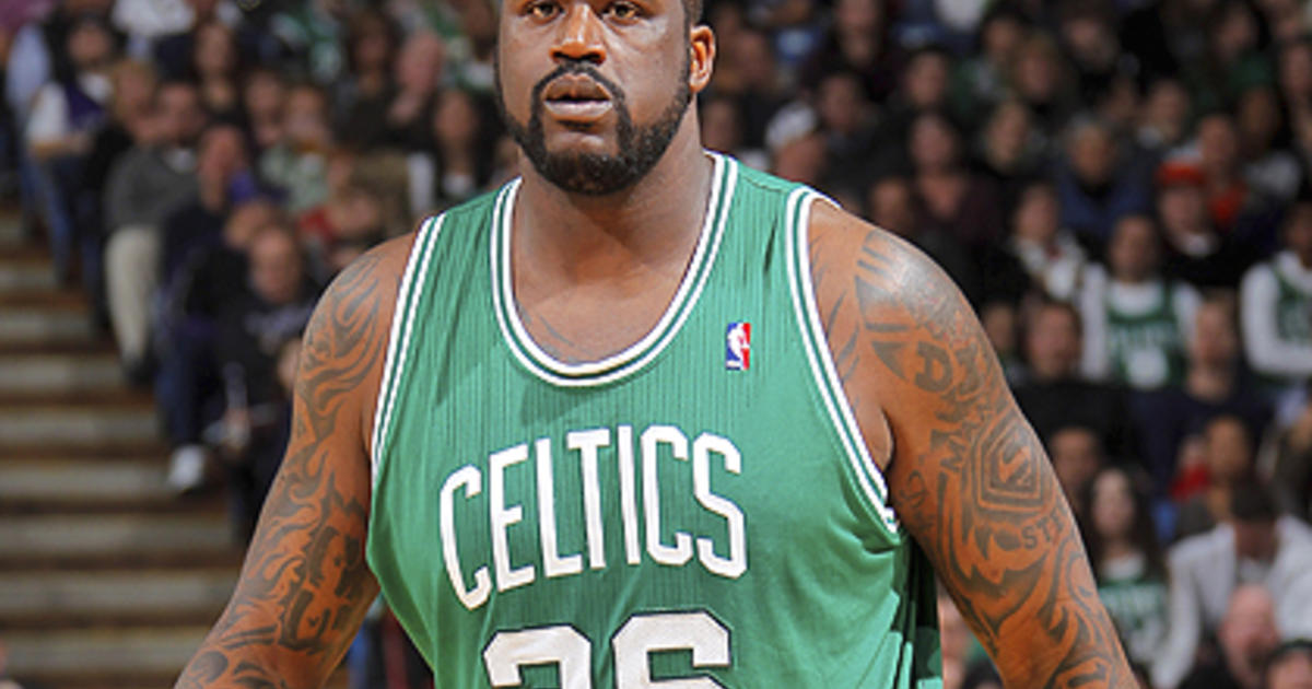Celtics' Shaquille O'Neal is a basketball player and an entertainer