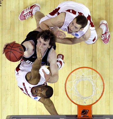 Butler's Matt Howard goes up for a rebound 