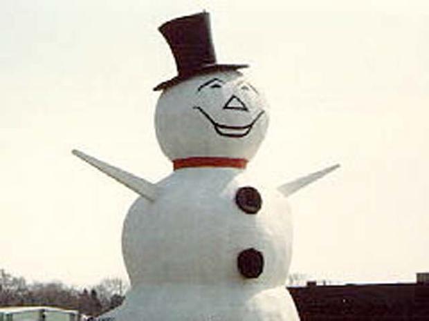Stucco Snowman 