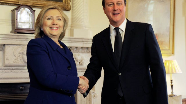 Hillary Clinton and David Cameron 