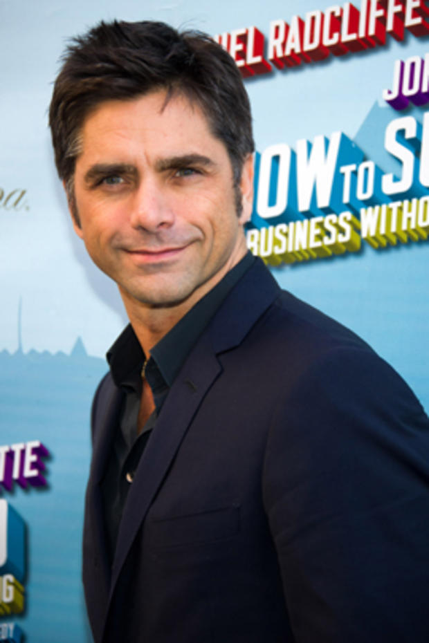 John Stamos arrives for the opening night of Broadway's "How to Succeed in Business Without Really Trying" 