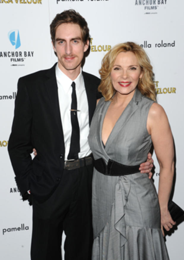 Dustin Ingram and  Kim Cattrall attend a screening of "Meet Monica Velour" in NYC, 
