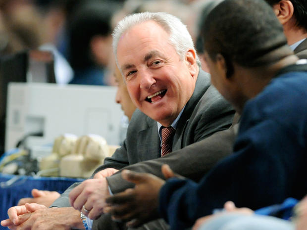 Lorne Michaels watches the NBA's New York Knicks and Orlando Magic play in NYC. 