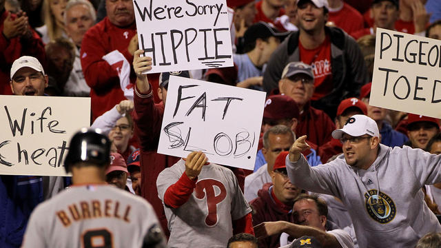 Philadelphia Phillies fans heckle players 