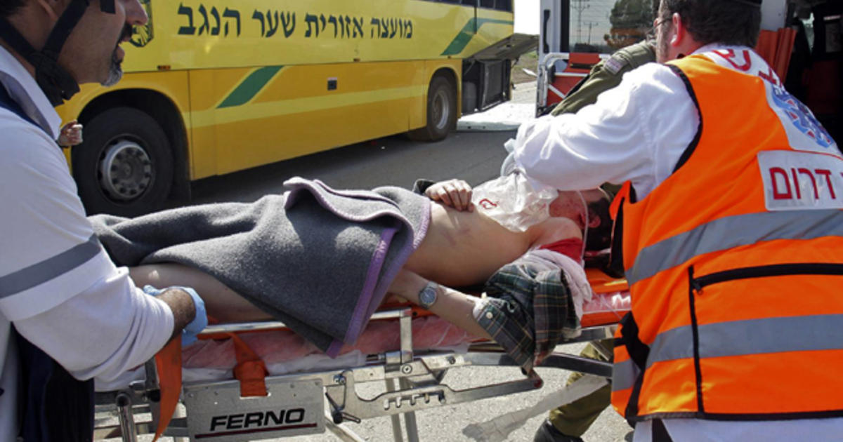 Israeli school bus hit by Gaza missile; 2 hurt - CBS News