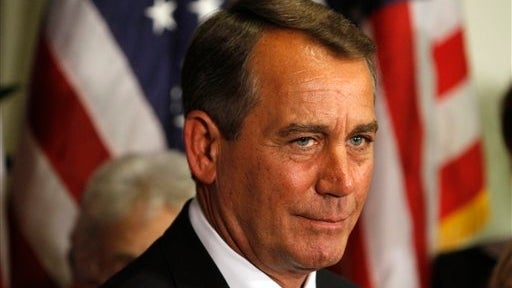 House Speaker John Boehner announcing a deal had been reached to avert a government shutdown, April 8, 2011. 
