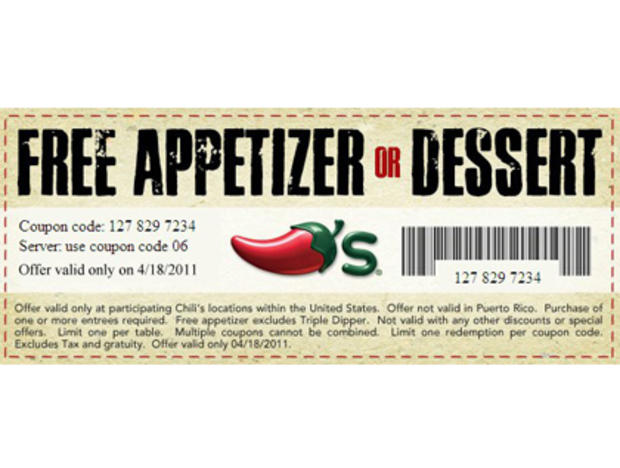Chilli's Coupon 