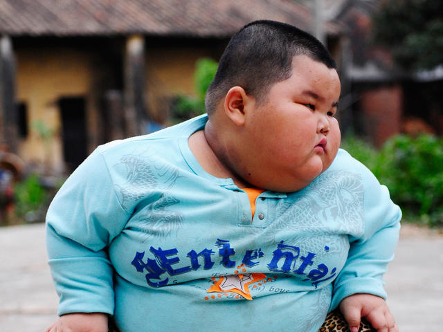 Chubby chinese boy