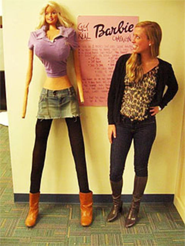 Strædet thong vælge hykleri Life-size Barbie's shocking dimensions (PHOTO): Would she be anorexic? -  CBS News