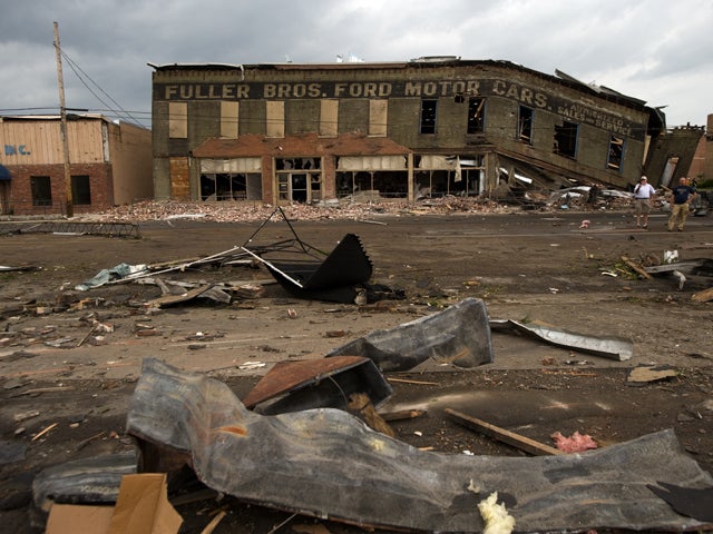 commercial business building destroyed 
